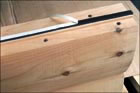 gasket tape on wooden log
