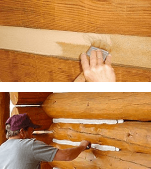 chink paint vs perma chink log chinking