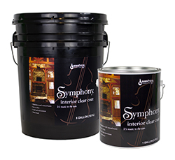 Symphony interior clear works well with Capture Log Stain