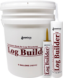Log Builder Log Home Caulk bucket