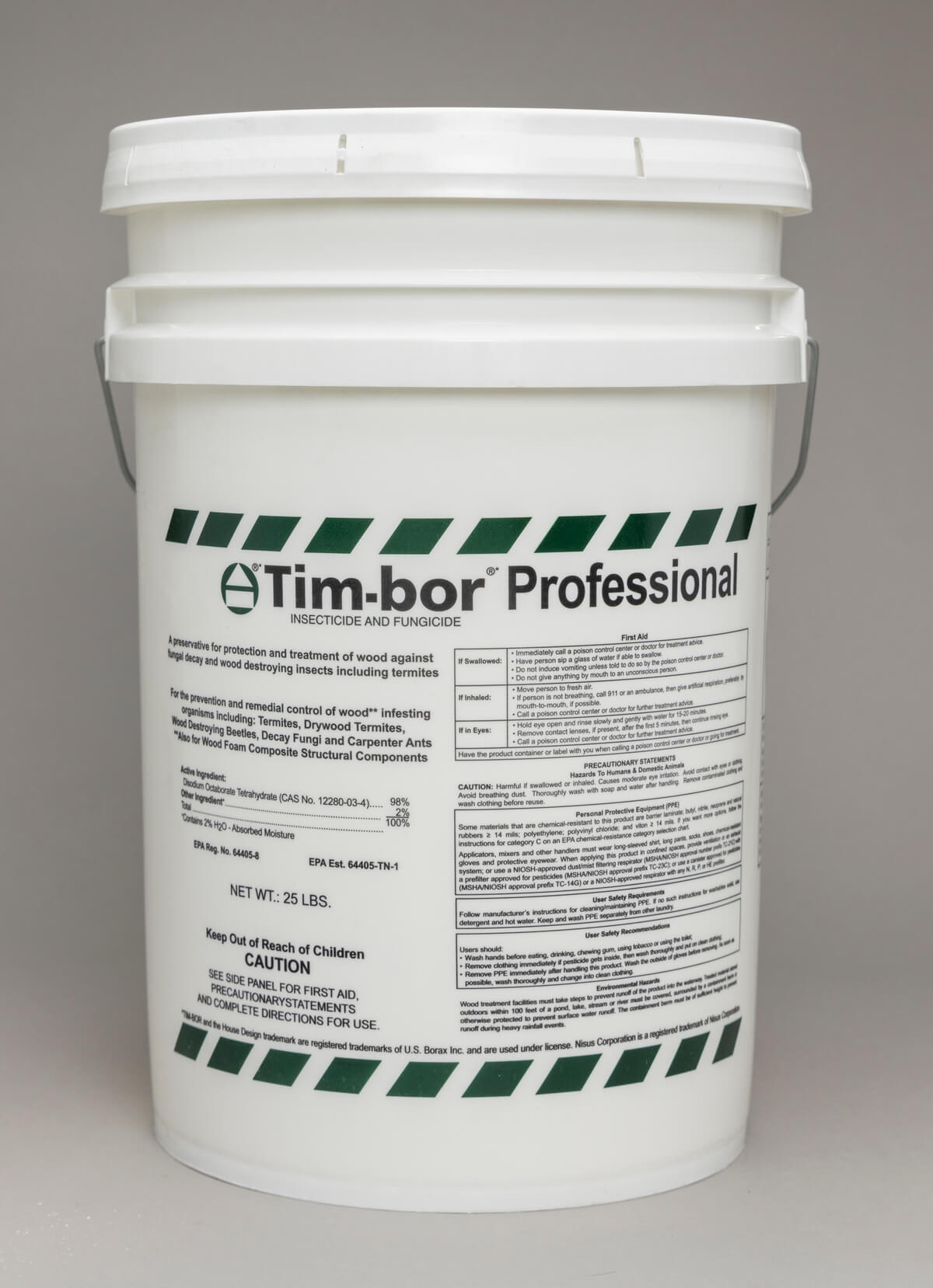 Tim-bor EPA registered borate-based, wood preservative bucket