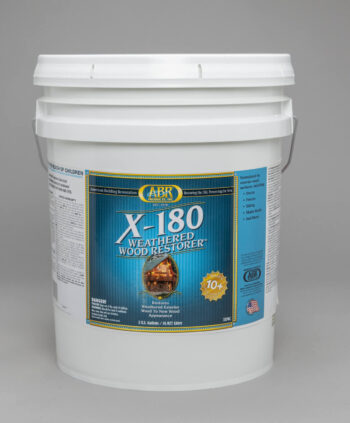 X-180 Weathered Wood Restorer container